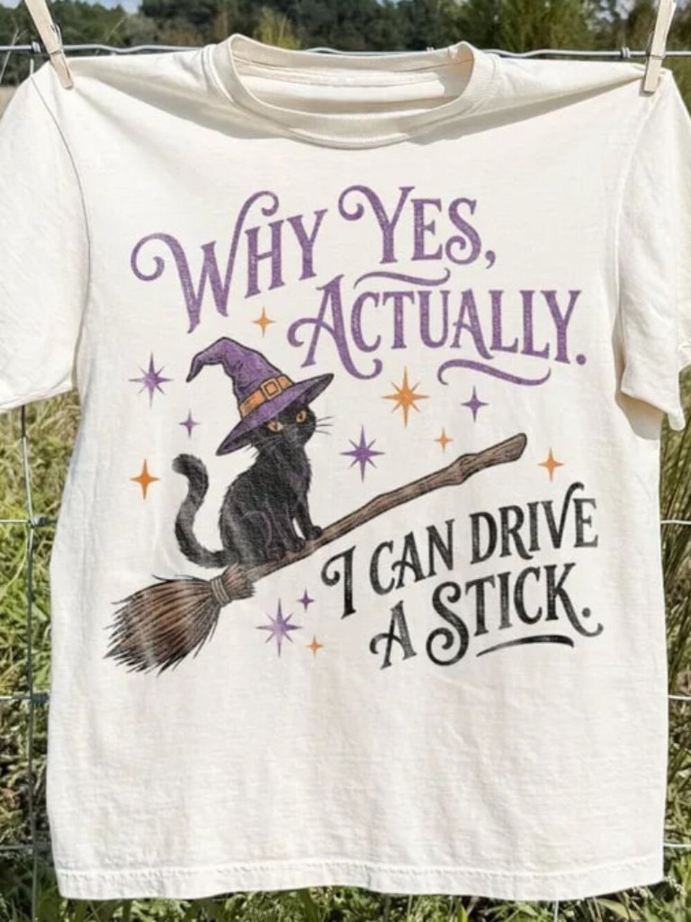 Cute Witch Cat Halloween Shirt, Funny Halloween Cat Tee